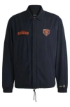 Hugo Boss Boss X Nfl Water-repellent Jacket With Embroidered Branding In Bears