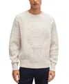 Hugo Boss Porsche X Boss Wool Sweater With Special Branding In Open White
