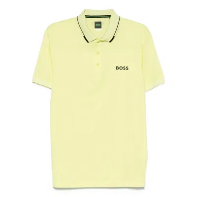 HUGO BOSS BOSS YELLOW POLO SHIRTS MEN