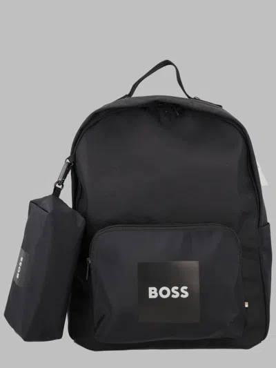 Hugo Boss Boss Zaino Con Logo E Astuccio Coordinato In Black