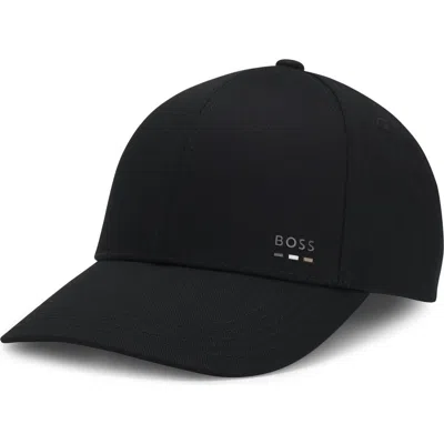 Hugo Boss Boss Zed Cotton Twill Baseball Cap In Black