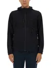 Hugo Boss Regular-fit Zip-up Hoodie With Quick-dry Performance In Black