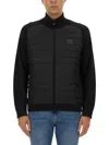 Hugo Boss Regular-fit Jacket In Wool With Padded Front In Black