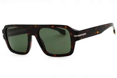 Hugo Boss Boss1595s Tortoiseshell Rectangular Sunglasses In Brown