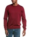 Hugo Boss Westart Mens Crew Neck Sweatshirt With Logo Patch In Red