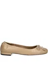 Hugo Boss Bow-detail Ballerinas In Neutrals