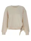 Hugo Boss Bow-detail Crew-neck Sweatshirt In Neutral