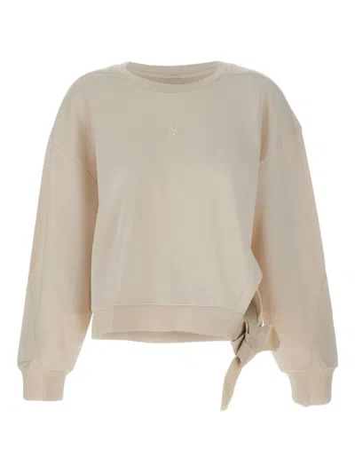 HUGO BOSS BOW-DETAIL CREW-NECK SWEATSHIRT
