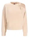Hugo Boss Bow-embellished Sweatshirt In Neutrals