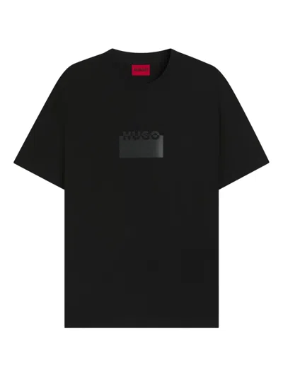 Hugo Boss Box-logo T-shirt In Black