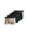 Hugo Boss Five-pack Of Stretch-cotton Trunks With Logo Waistbands In Multi
