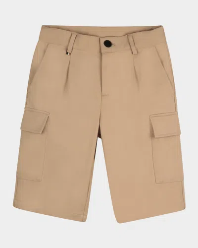 Hugo Boss Kids' Boy's Bermuda Shorts In Stone
