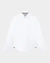 Hugo Boss Boss Boys Long Sleeve Slim Fit Shirt 10 Yrs White In White