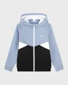 Hugo Boss Boy's Classic Logo-print Tricolor Hoodie In Black