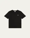 Hugo Boss Kids' Boy's Contrast Logo-print T-shirt In Black