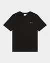 Hugo Boss Boy's Contrast Logo-print T-shirt In Black