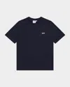 Hugo Boss Kids' Boy's Contrast Logo-print T-shirt In Blue