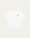Hugo Boss Boy's Contrast Logo-print T-shirt In White