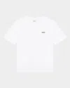 Hugo Boss Boy's Contrast Logo-print T-shirt In White