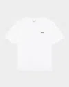 Hugo Boss Boy's Contrast Logo-print T-shirt In White