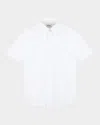 Hugo Boss Kids' Boy's Logo Embroidered Button Down Shirt In White