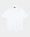 Hugo Boss Boy's Logo Embroidered Button Down Shirt In White