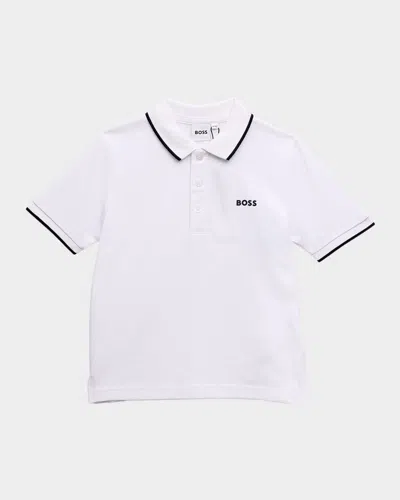 Hugo Boss Babies' Boss Toddler Boy Polo Shirt White Size 6 Cotton