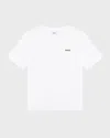 Hugo Boss Kids' Boy's Contrast Logo-print T-shirt In White