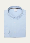 Hugo Boss Kids' Boy's Long-sleeve Cotton Oxford Shirt In Pale Blue