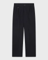 Hugo Boss Pantaloni Gessati In Navy