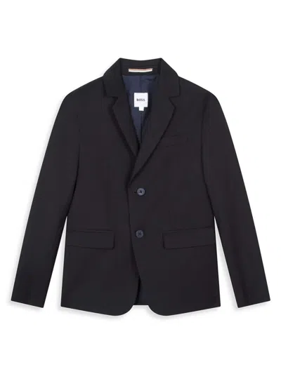 Hugo Boss Kids'  Boy's Wool-blend Blazer In Electric Blue