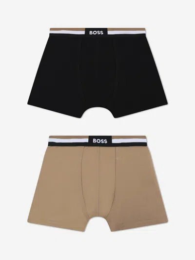 Hugo Boss Kids' Boys Boxer Shorts Set In Black