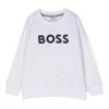 Hugo Boss Boys Classic Logo Sweatshirt In White