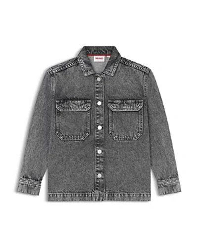 Hugo Boss Boys' Cotton Denim Overshirt - Little Kid, Big Kid