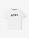 Hugo Boss Babies' Boss Boys Grey Cotton 3d T-shirt