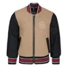 Hugo Boss Beige Bomber Jacket For Boy With Logo