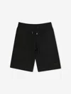 Hugo Boss Boys Logo Print Bermuda Shorts In Black