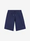 Hugo Boss Boys Logo Print Bermuda Shorts In Blue