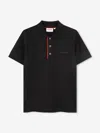 Hugo Boss Boys Logo Print Polo Shirt In Black