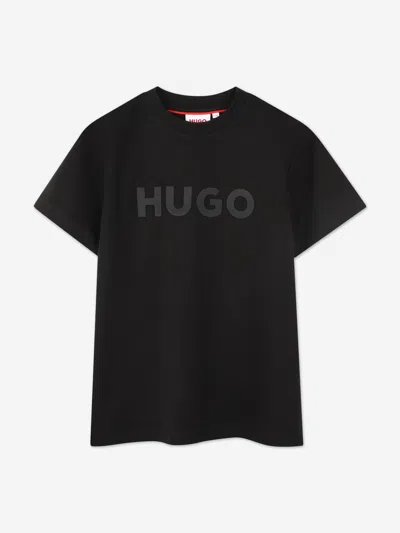 Hugo Boss Kids' Boys Logo Print T-shirt In Black