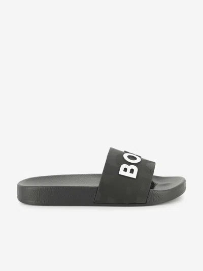 Hugo Boss Kids' Boys Logo Sliders In Multi