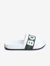 Hugo Boss Boys Logo Sliders In White