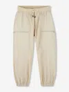 Hugo Boss Boys Loose Track Trousers In Neutral