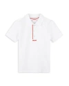 Hugo Boss Boys' Pique Polo Shirt - Little Kid, Big Kid In White