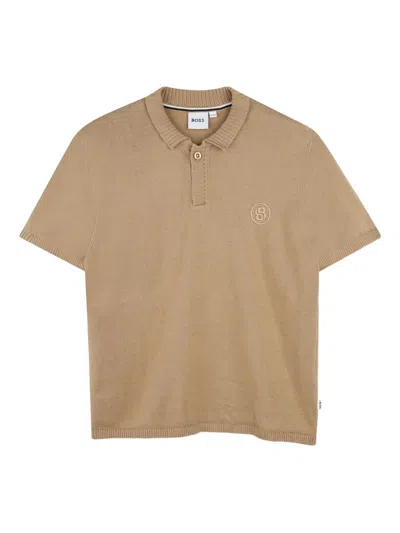 Hugo Boss Boys' Short Sleeve Button Pocket T-shirt In Beige