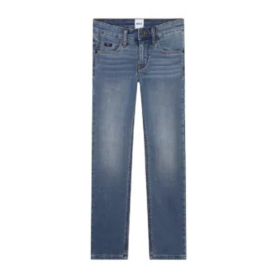 Hugo Boss Boys Slim Fit Denim Jeans In Blue