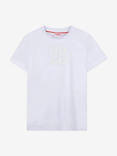 Hugo Boss Kids' Boys Stacked Logo Print T-shirt