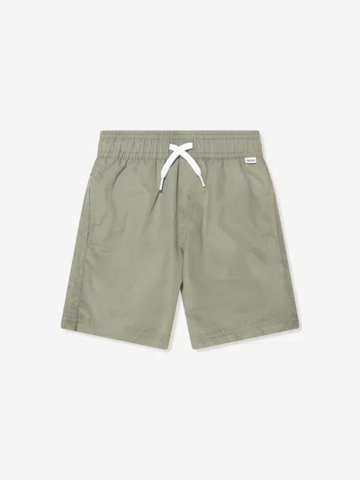 Hugo Boss Kids' Boys Swim Shorts In Green