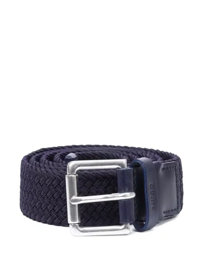 Hugo Boss Braided Belt In Blue