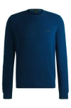 Hugo Boss Branded Crew-neck Sweater In Dry-flex Fabric In Multi